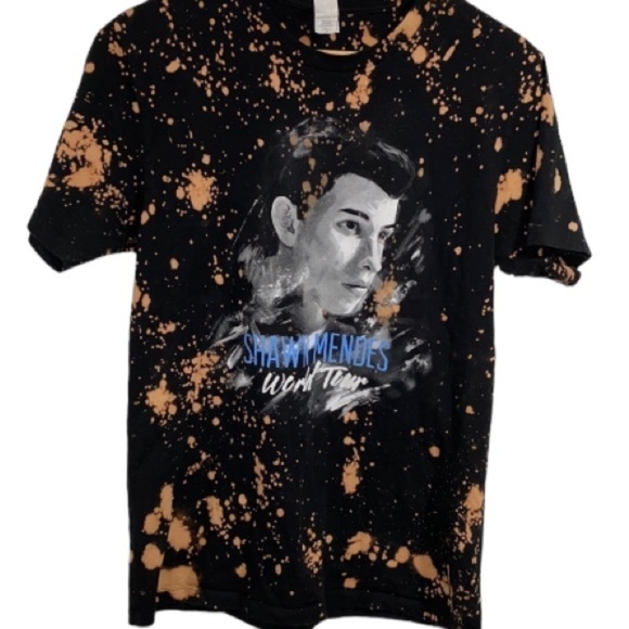 Shawn Mendes shirt world tour tee 2014 tie dye unique handmade small unisex - Picture 1 of 5